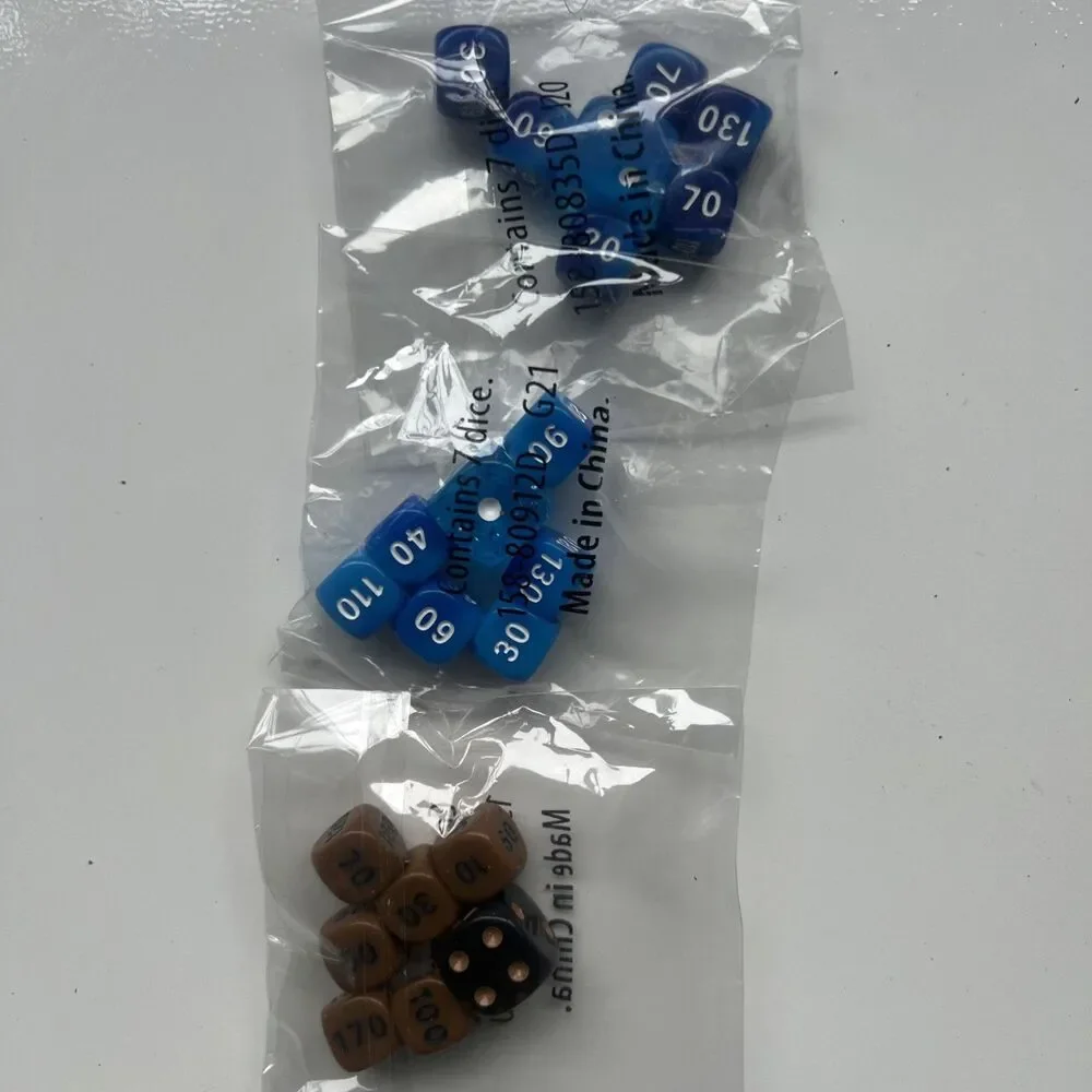 Pokemon Official Dice Sets Brand New Factory Sealed 3 packs